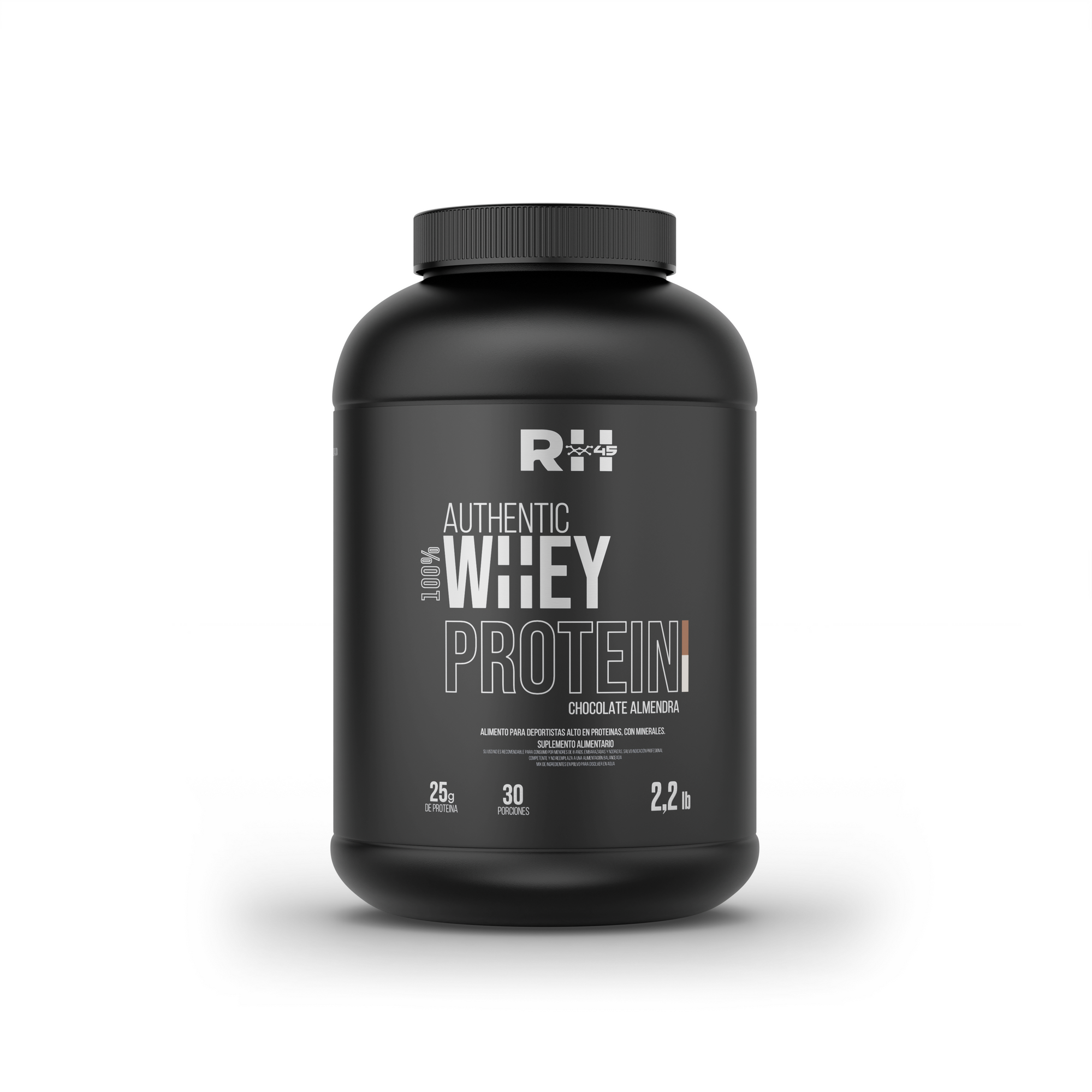 Descubre la verdadera potencia de la proteína con AUTHENTIC PROTEIN 100% WHEY de RH45. Cada dosis te brinda un impresionante aporte de 25 gramos de proteína pura, optimizando tu recuperación y desarrollo muscular. Con 30 porciones en un envase de 2,2LB, tu rutina estará respaldada por la consistencia y calidad que solo RH45 puede ofrecer. Pero eso no es todo, hemos potenciado nuestra fórmula con la adición de leucina, un aminoácido esencial para la síntesis proteica y el crecimiento muscular. Por ultimo, pa