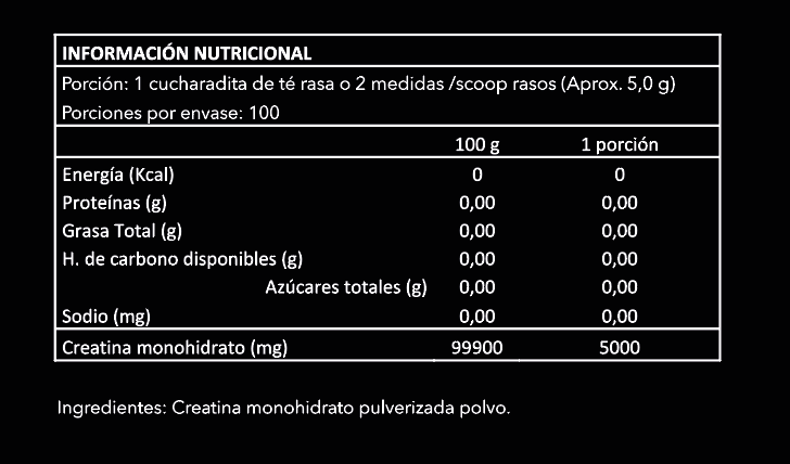 Silver Creatina Monohidrato 1kg
